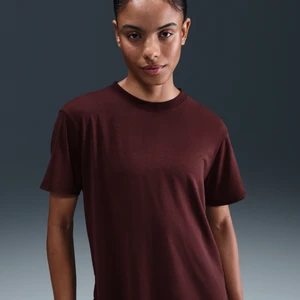 Damska koszulka z krótkim rękawem Dri-FIT Nike One Relaxed - Czerwony