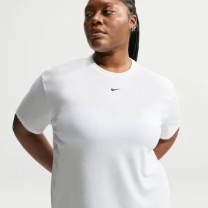Damska koszulka z krótkim rękawem Dri-FIT Nike One Relaxed (duże rozmiary) - Biel