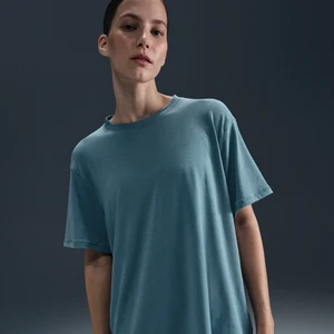 Damska koszulka z krótkim rękawem Dri-FIT Nike One Relaxed - Niebieski