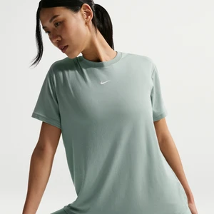 Damska koszulka z krótkim rękawem Dri-FIT Nike One Relaxed - Zieleń