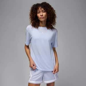 Damska koszulka z krótkim rękawem i motywem otwartego rombu Jordan Sport - Szary