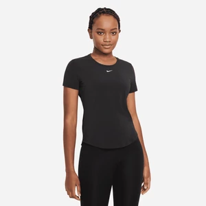 Damska koszulka z krótkim rękawem o standardowym kroju Nike Dri-FIT UV One Luxe - Czerń