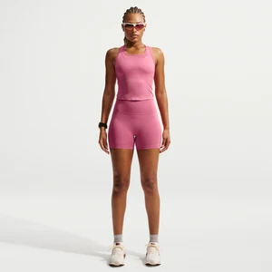 Damska koszulka z siateczki bez rękawów o skróconym kroju Dri-FIT Nike Tempo - Różowy