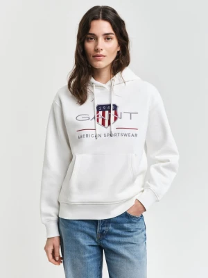 Damska kremowa bluza z kapturem GANT