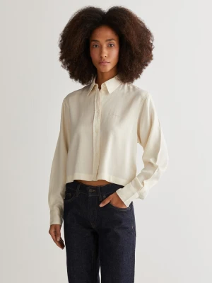 Damska kremowa koszula z lyocellu GANT