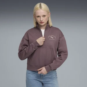 Zdjęcie produktu Damska krótka bluza PUMA Class z zamkiem 1/2, Odzież, Fioletowy