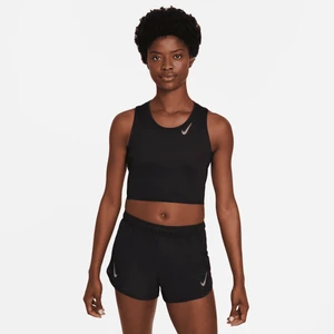 Zdjęcie produktu Damska krótka koszulka bez rękawów do biegania Nike Dri-FIT Race - Czerń