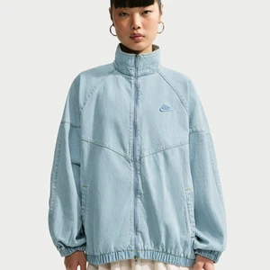 Damska kurtka denimowa o kroju oversize Nike Windrunner - Niebieski