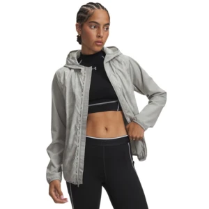 Damska kurtka do biegania Under Armour UA Velociti Cold Weather Storm - szara