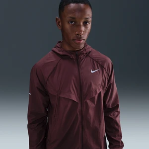 Damska kurtka do biegania z ochroną przed promieniowaniem UV Repel Nike Stride - Czerwony