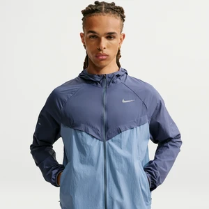 Damska kurtka do biegania z ochroną przed promieniowaniem UV Repel Nike Stride - Niebieski