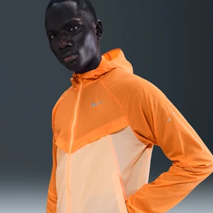 Damska kurtka do biegania z ochroną przed promieniowaniem UV Repel Nike Stride - Pomarańczowy