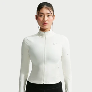 Damska kurtka do biegania z zamkiem na całej długości Dri-FIT Nike Swift - Biel