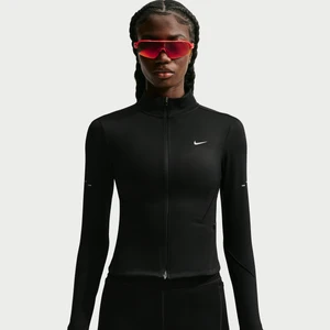 Damska kurtka do biegania z zamkiem na całej długości Dri-FIT Nike Swift - Czerń