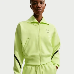 Damska kurtka do tenisa Nike Advantage z zamkiem na całej długości Dri-FIT - Żółty