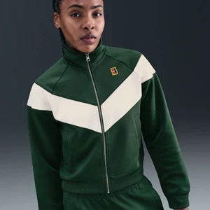 Damska kurtka do tenisa NikeCourt Heritage Windrunner - Zieleń