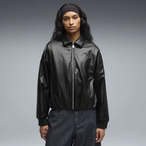Damska kurtka FUTURE.PUMA.ARCHIVE o kroju oversize, OdzieÅ¼, Czarny