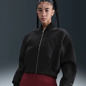 Damska kurtka o kroju oversize Destroyer Nike Sportswear Modern Fleece - Czerń
