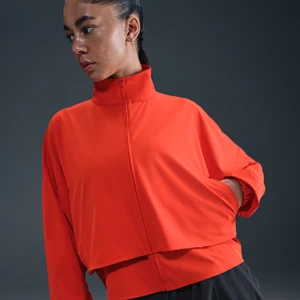 Damska kurtka o kroju oversize z zamkiem na całej długości Dri-FIT Nike 24.7 PerfectStretch - Czerwony
