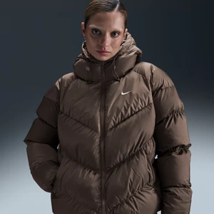 Damska kurtka o luźnym kroju Storm-FIT Nike Sportswear Windpuffer - Brązowy