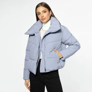 Zdjęcie produktu Damska kurtka oversize pikowana niebieska Wittchen
