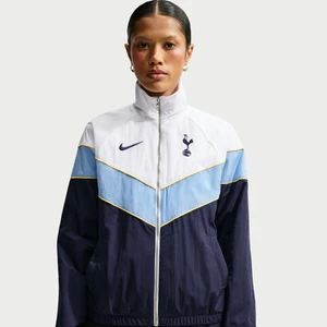 Damska kurtka piłkarska z tkaniny z ochroną przed promieniowaniem UV Nike Tottenham Hotspur Windrunner - Niebieski