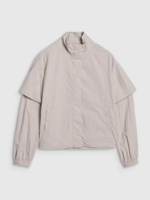 Damska kurtka przejściowa 4F 4FWSS25TJACF190 - beżowa