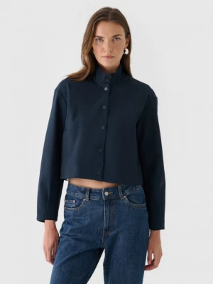 Damska kurtka przejściowa  Outhorn OTHWAW24TJACF218 - granatowa