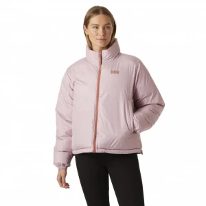 Damska kurtka puchowa dwustronna Helly Hansen YU 23 Reversible Puffer - różowa/pomarańczowa