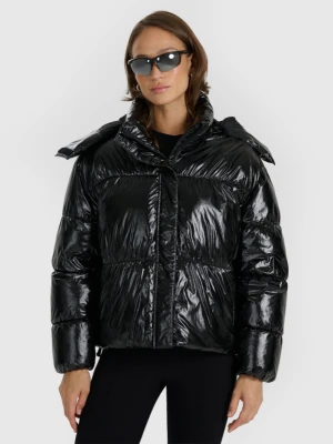 Damska kurtka puchowa pikowana 4F 4FWAW25TDJAF0716 - czarna