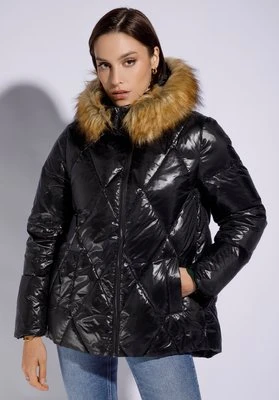 Damska kurtka puchowa pikowana trapezowa czarna Wittchen