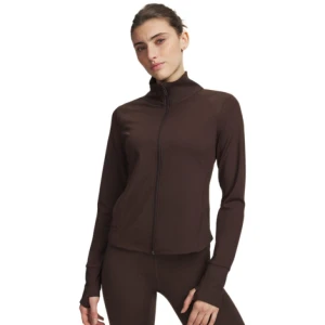 Damska kurtka treningowa Under Armour Meridian Jacket - brązowa