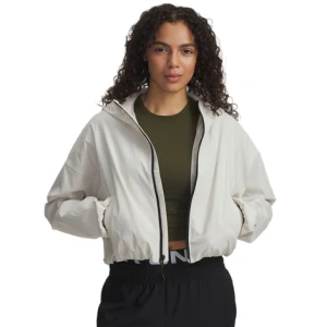 Damska kurtka treningowa Under Armour Unstoppable Woven Ripstop - biała