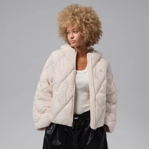 Damska kurtka typu puffer Jordan Brooklyn - Biel
