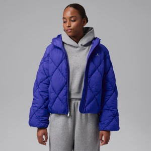 Damska kurtka typu puffer Jordan Brooklyn - Niebieski