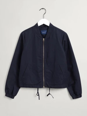 Damska Kurtka z Mieszanki Lnu ze Ściągaczem GANT