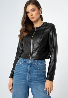 Damska kurtka z perforacjami czarna Wittchen