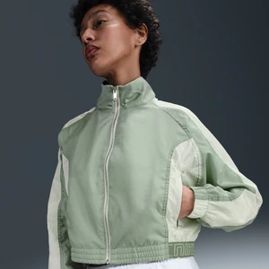 Damska kurtka z tkaniny Nike - Zieleń
