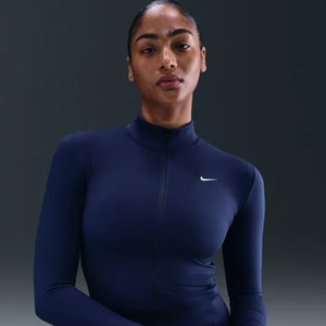 Damska kurtka z zamkiem na całej długości Dri-FIT Nike One Fitted - Niebieski