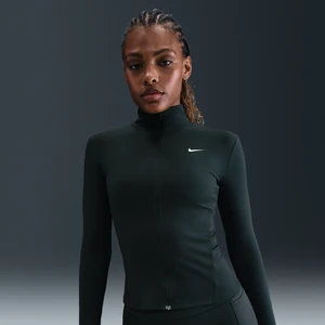 Damska kurtka z zamkiem na całej długości Dri-FIT Nike One Fitted - Zieleń