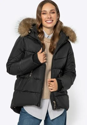 Damska kurtka ze ściągaczami czarna Wittchen