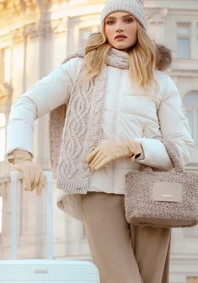 Damska kurtka ze ściągaczami kremowa Wittchen