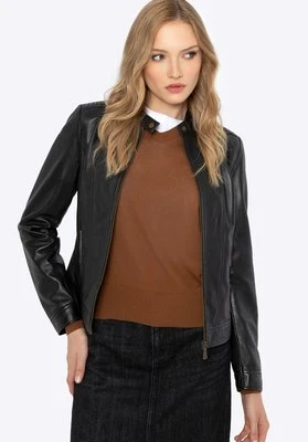 Zdjęcie produktu Damska kurtka ze skóry klasyczna czarna Wittchen