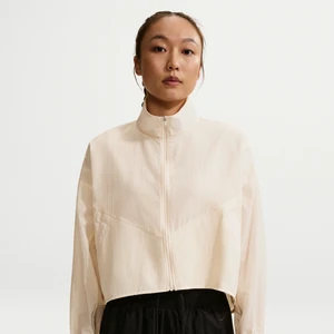 Damska lekka kurtka z materiału rip-stop o kroju oversize Nike - Biel