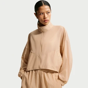 Damska lekka kurtka z materiału rip-stop o kroju oversize Nike - Brązowy