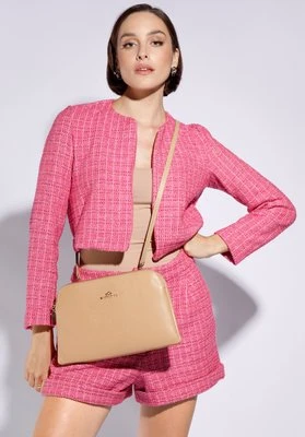 Damska listonoszka skórzana dwukomorowa klasyczna beżowa Wittchen