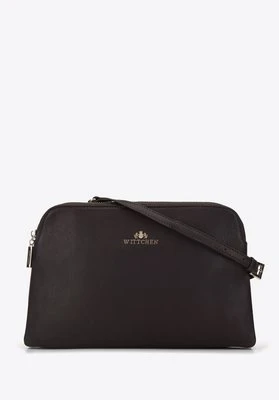 Damska listonoszka skórzana dwukomorowa klasyczna ciemny brąz Wittchen