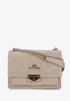 Damska listonoszka skórzana z haftowanym monogramem Wittchen