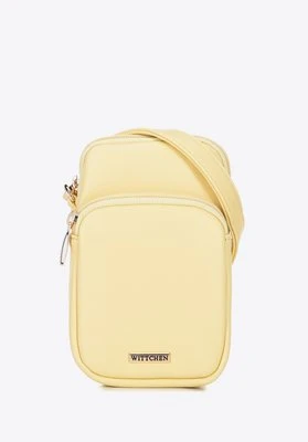 Damska listonoszka z imitacji skóry mini żółta Wittchen