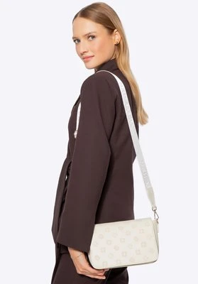 Damska listonoszka z imitacji skóry z tłoczeniem kremowa Wittchen